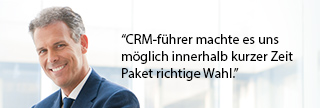CRM-führer machte es uns möglich innerhalb kurzer Zeit Paket richtige Wahl.